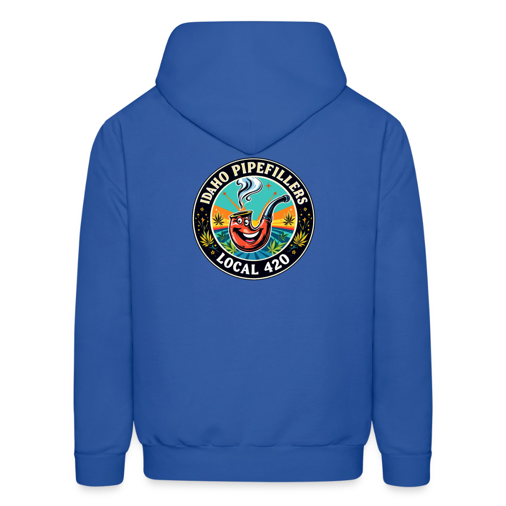 IDAHO PIPEFILLERS LOCAL 420 F/B DESIGN Men's Hoodie - royal blue