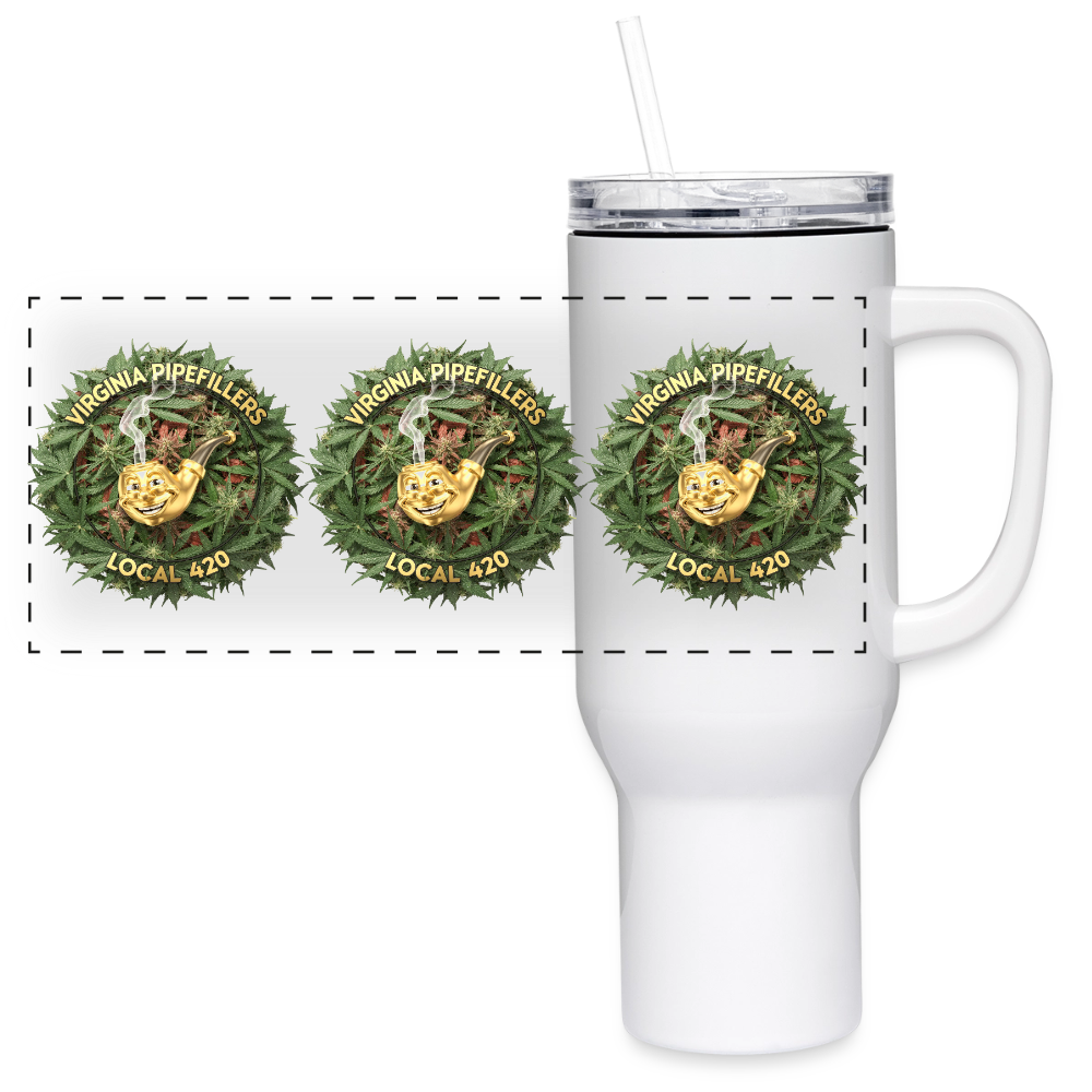 VIRGINIA PIPEFILLERS LOCAL 420 40oz Stainless Steel Travel Tumbler - white