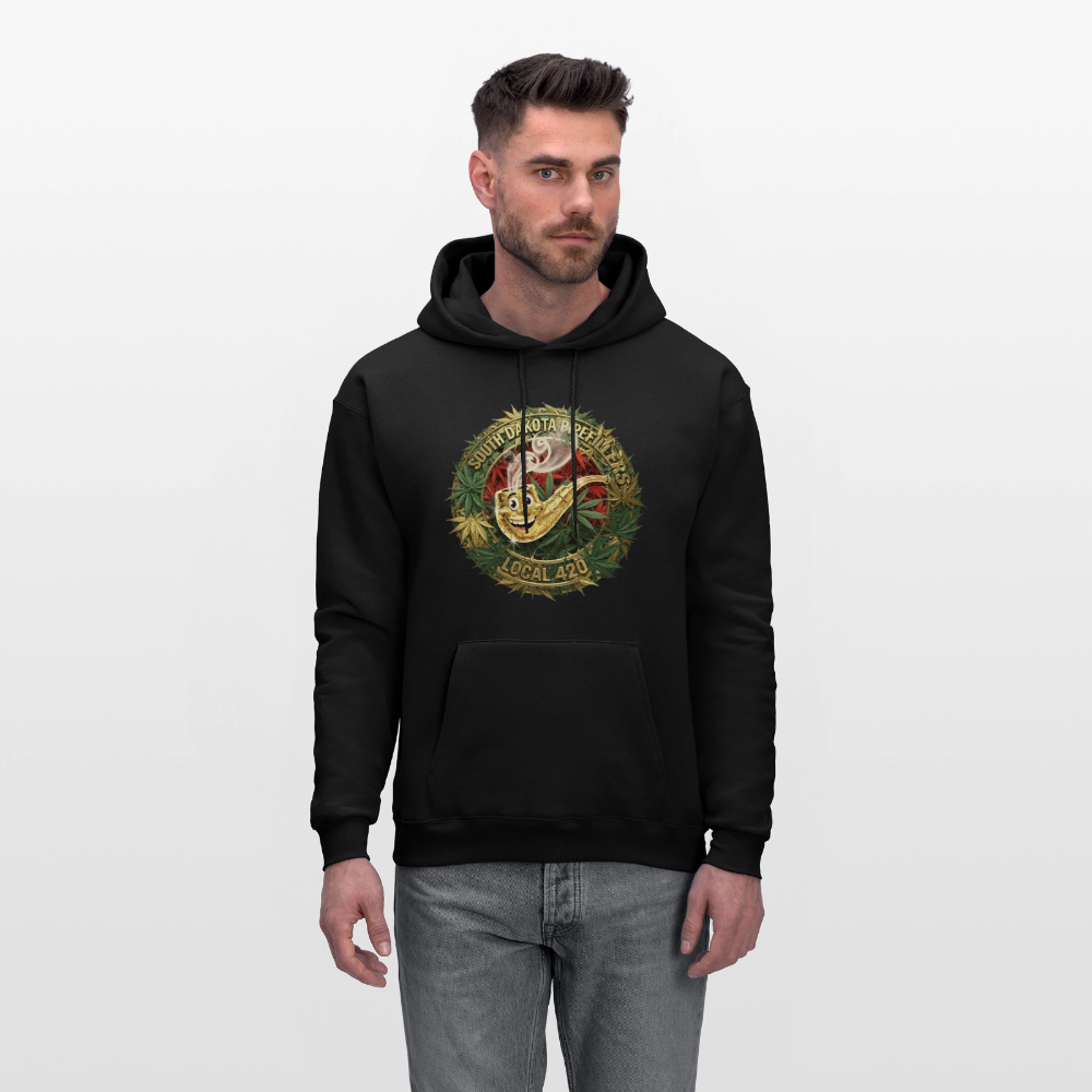 SOUTH DAKOTA PIPEFILLERS LOCAL 420 Men's  Hoodie - black