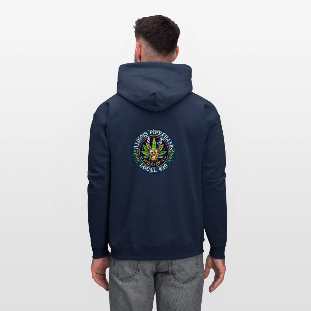 ILLINOIS PIPEFILLERS LOCAL 420 F/B DESIGN Men's Hoodie - navy