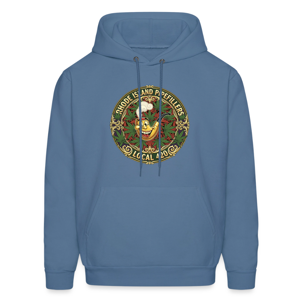 TEXAS PIPEFILLERS LOCAL 420 F/B DESIGN Men's Hoodie - denim blue