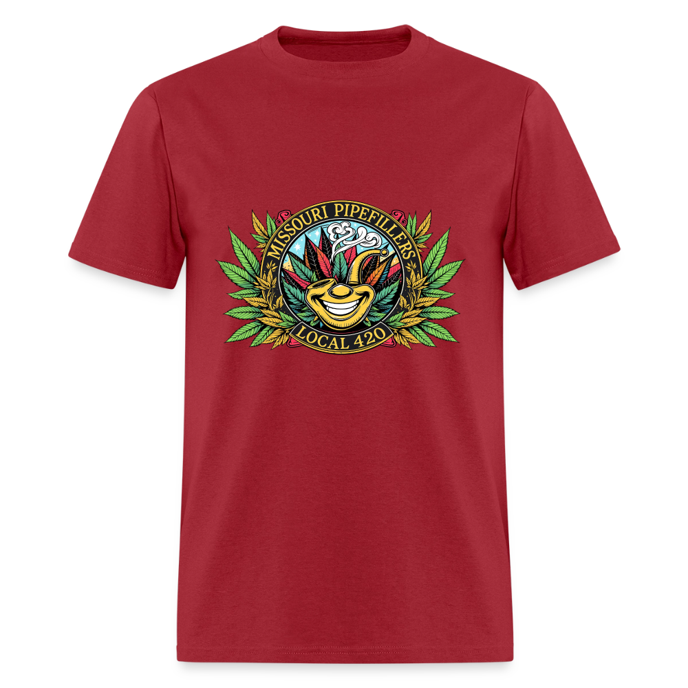 MISSOURI PIPEFILLERS LOCAL 420 Dog Bandana Men's T-Shirt - true red