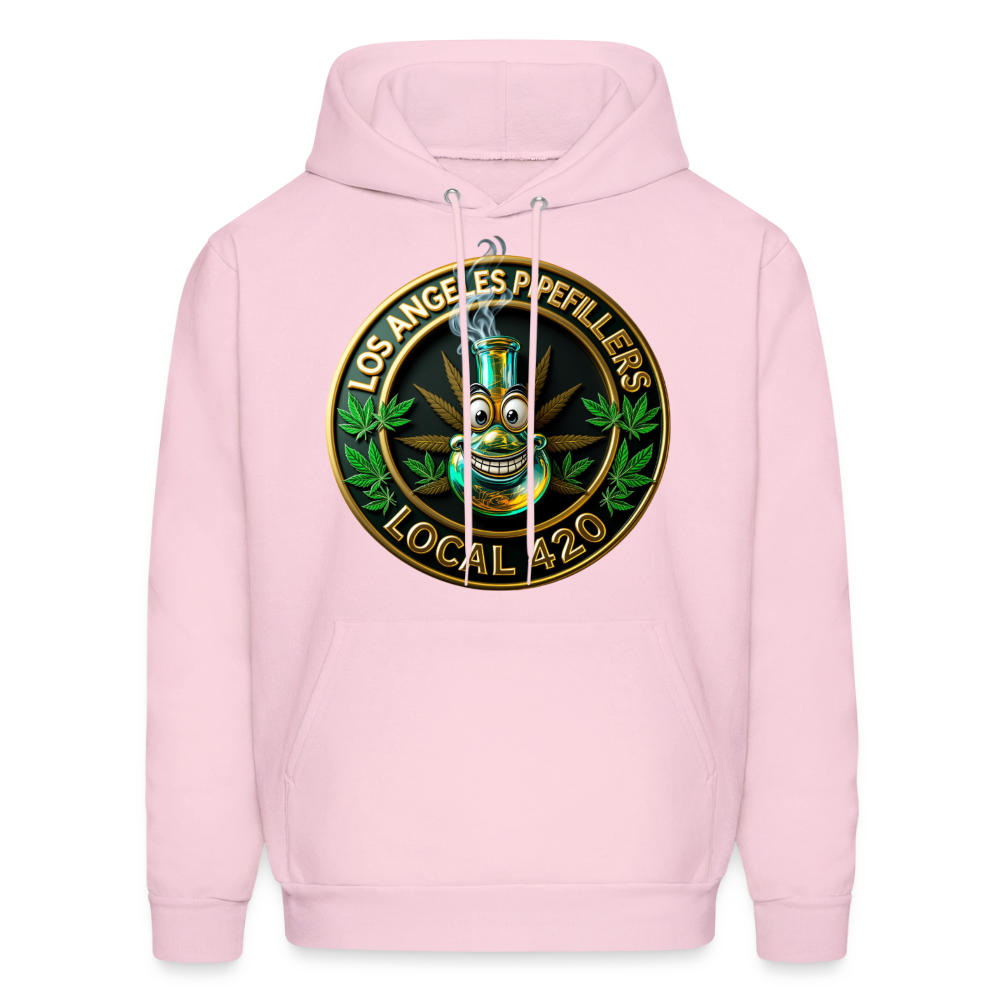 LOS ANGLES PIPEFILLERS LOCAL 420 Men's Hoodie - pale pink