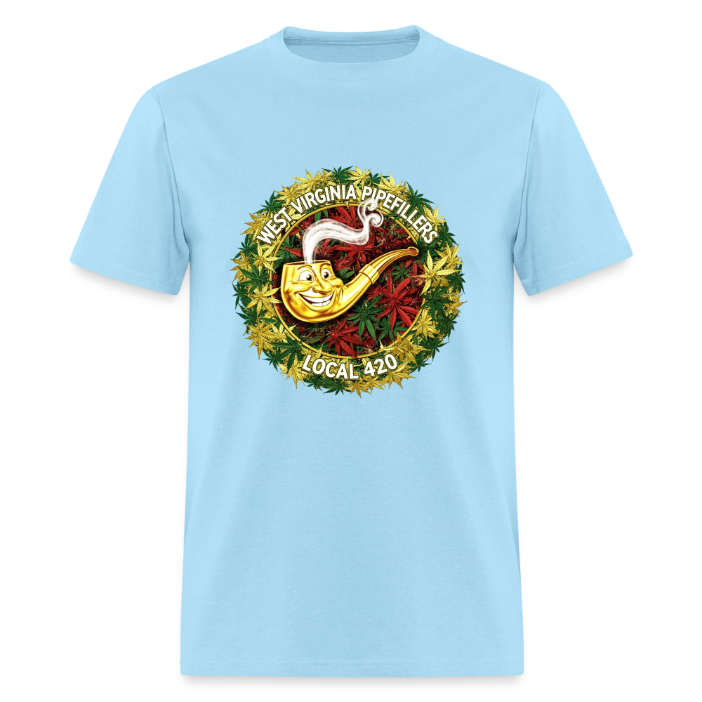 WEST VIRGINIA PIPIEFILLERS LOCAL 420 Men's T-Shirt - powder blue