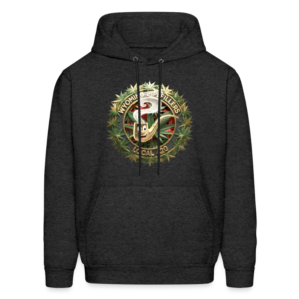 WYOMING PIPEFILLERS LOCAL 420 Men's Hoodie - charcoal grey