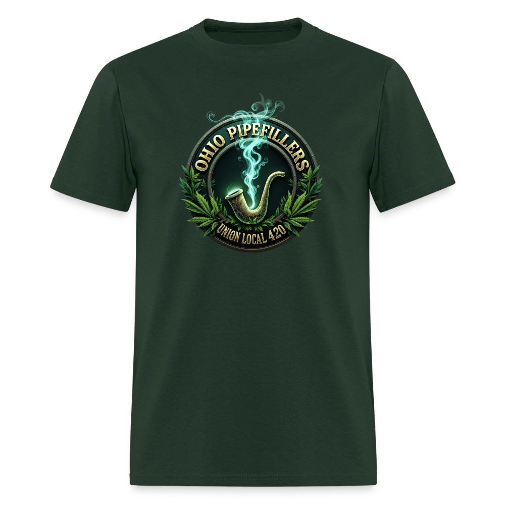 OHIO PIPEFILLERS UNION LOCAL 420 Men's T-Shirt - forest green