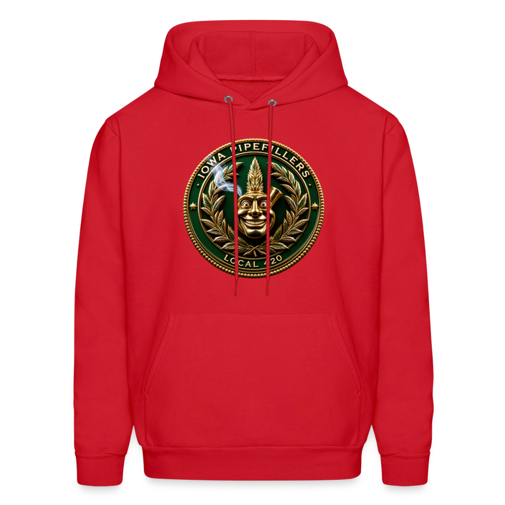 IOWA PIPEFILLERS LOCAL 420 Men's Hoodie - red