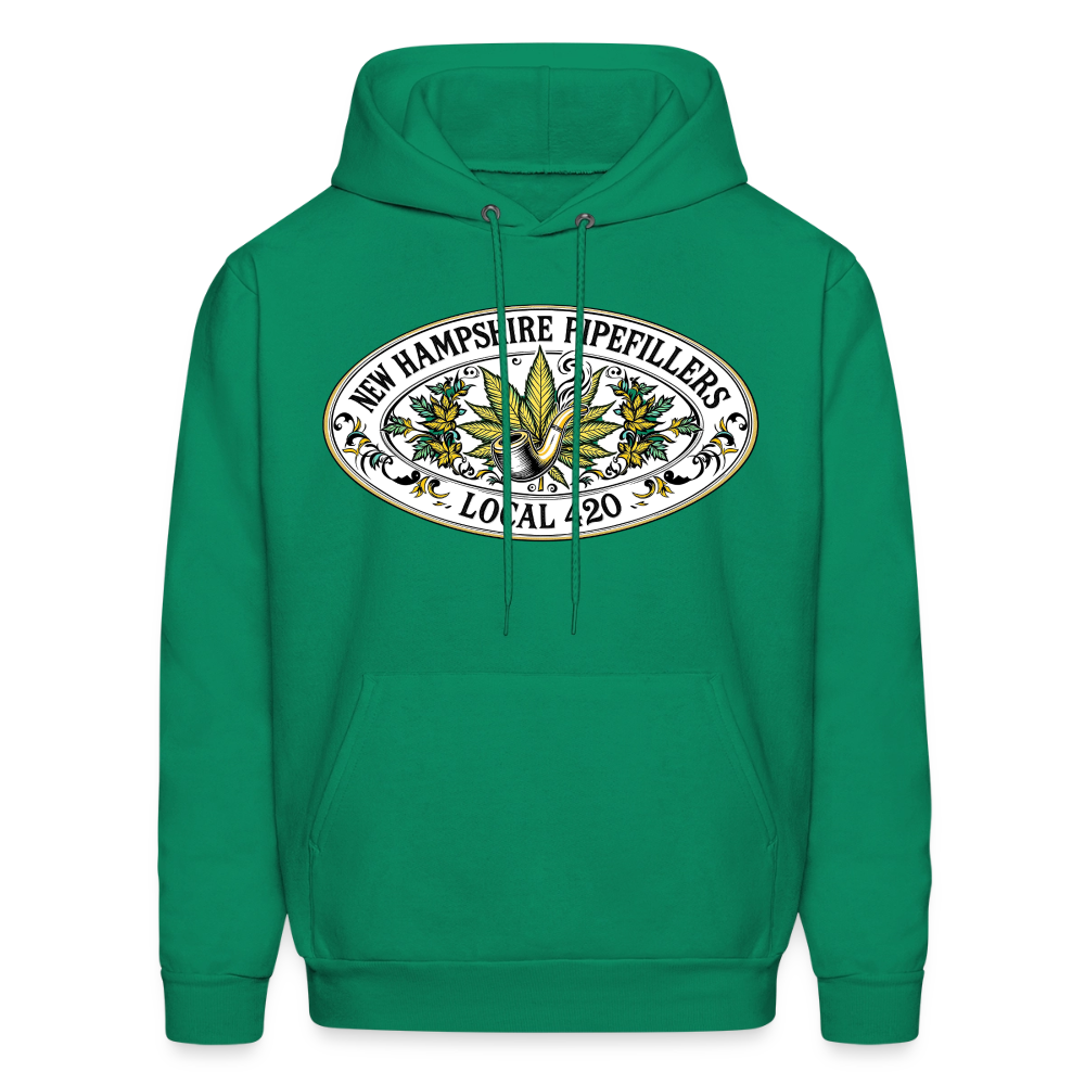 NEW HAMPSHIRE PIPEFILLERS LOCAL 420 Men's Hoodie - kelly green