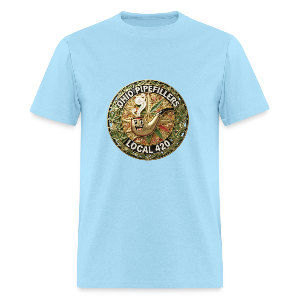 OHIO PIPEFILLERS LOCAL 420  Men's T-Shirt - powder blue