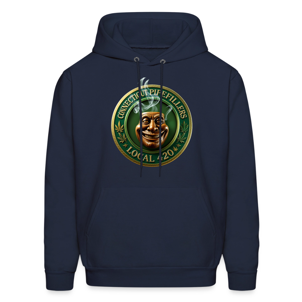 CONNECTICUT PIPEFILLERS LOCAL 420 F/B DESIGN Men's  Hoodie - navy