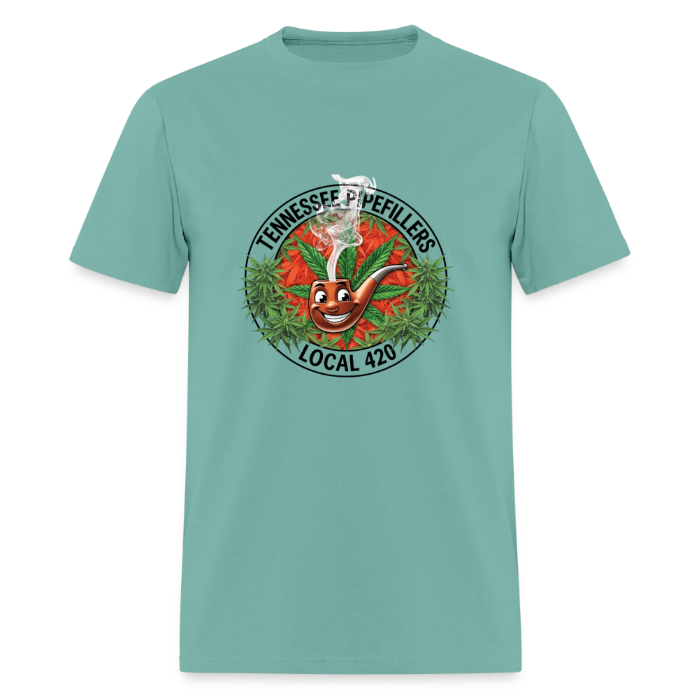 TENNESSEE PIPEFILLERS LOCAL 420 Men's T-Shirt - aquatic