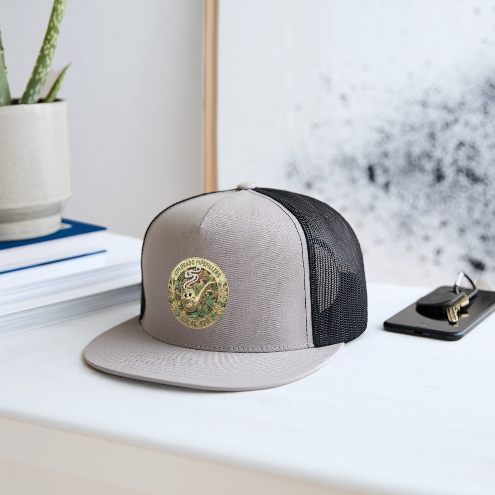 COLORADO PIPEFILLERS LOCAL 420 Trucker Hat - gray/black