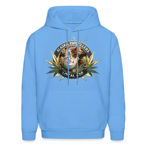 ALASKA  PIPEFILLERS LOCAL 420 F/B DESIGN Men's Hoodie - carolina blue