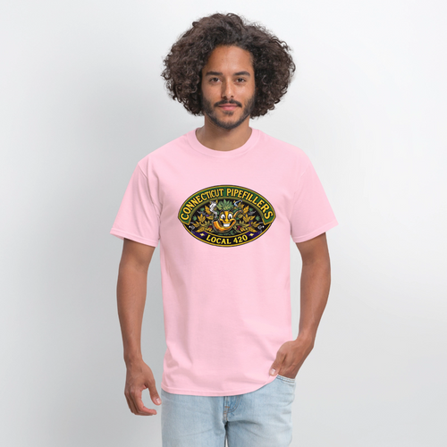 CONNECTICUT PIPEFILLERD LOCAL 420Men's T-Shirt - pink