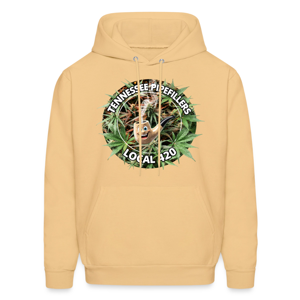 TENNESSEE PIPEFILLERS LOCAL 420 Men's  Hoodie - light gold 