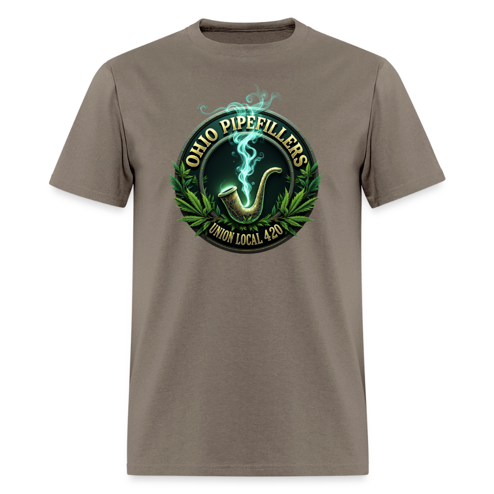 OHIO PIPEFILLERS UNION LOCAL 420 F/B DESIGNS Men's T-Shirt - safari