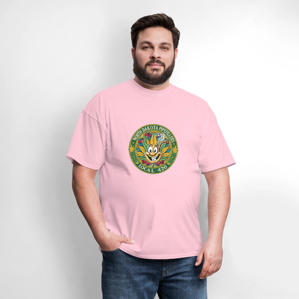NORTH DAKOTA PIPEFILLERS LOCAL 420 Men's T-Shirt - pink