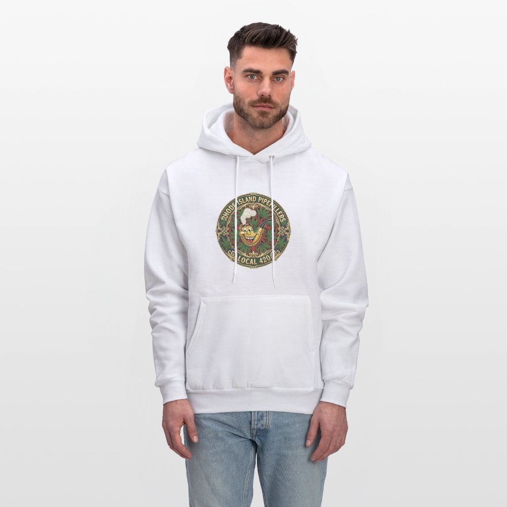 TEXAS PIPEFILLERS LOCAL 420 Men's Hoodie - white