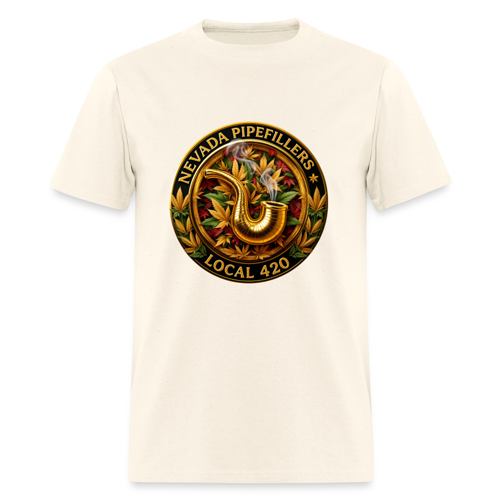 NEVADA PIPEFILLERS LOCAL 420  Men's T-Shirt - sweet cream heather