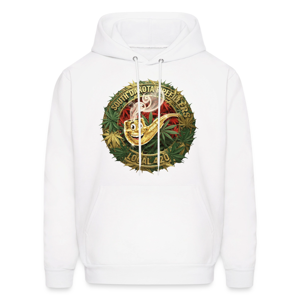SOUTH DAKOTA PIPEFILLERS LOCAL 420 Men's  Hoodie - white