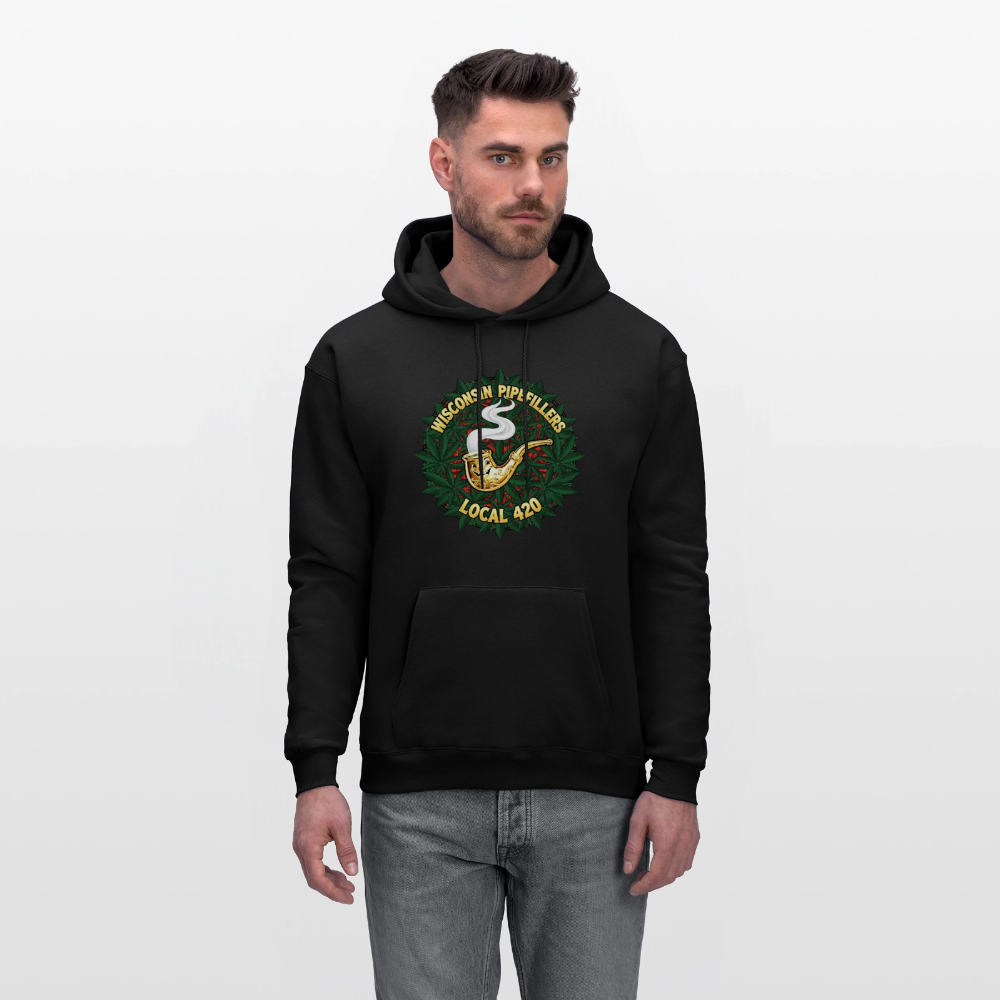 WISCONSIN PIPEFILLERS LOCAL 420 Men's Hoodie - black