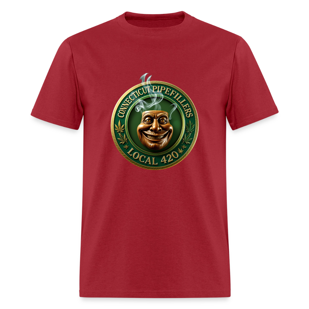 CONNECTICUT PIPEFILLERS LOCAL 420 F/B DESIGN Men's T-Shirt - true red