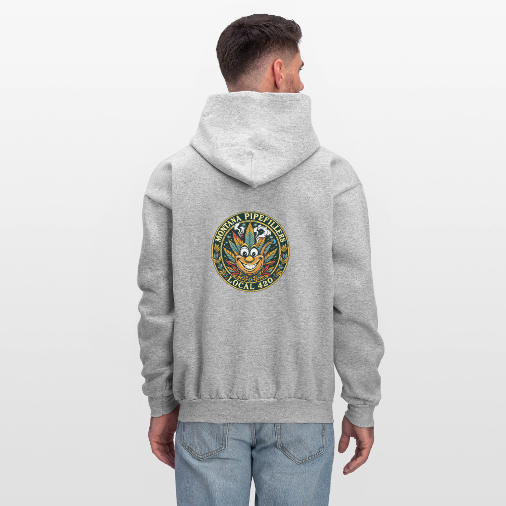 MONTANA PIPEFILLERS LOCAL 420 F/B DESIGN Men's Hoodie - heather gray