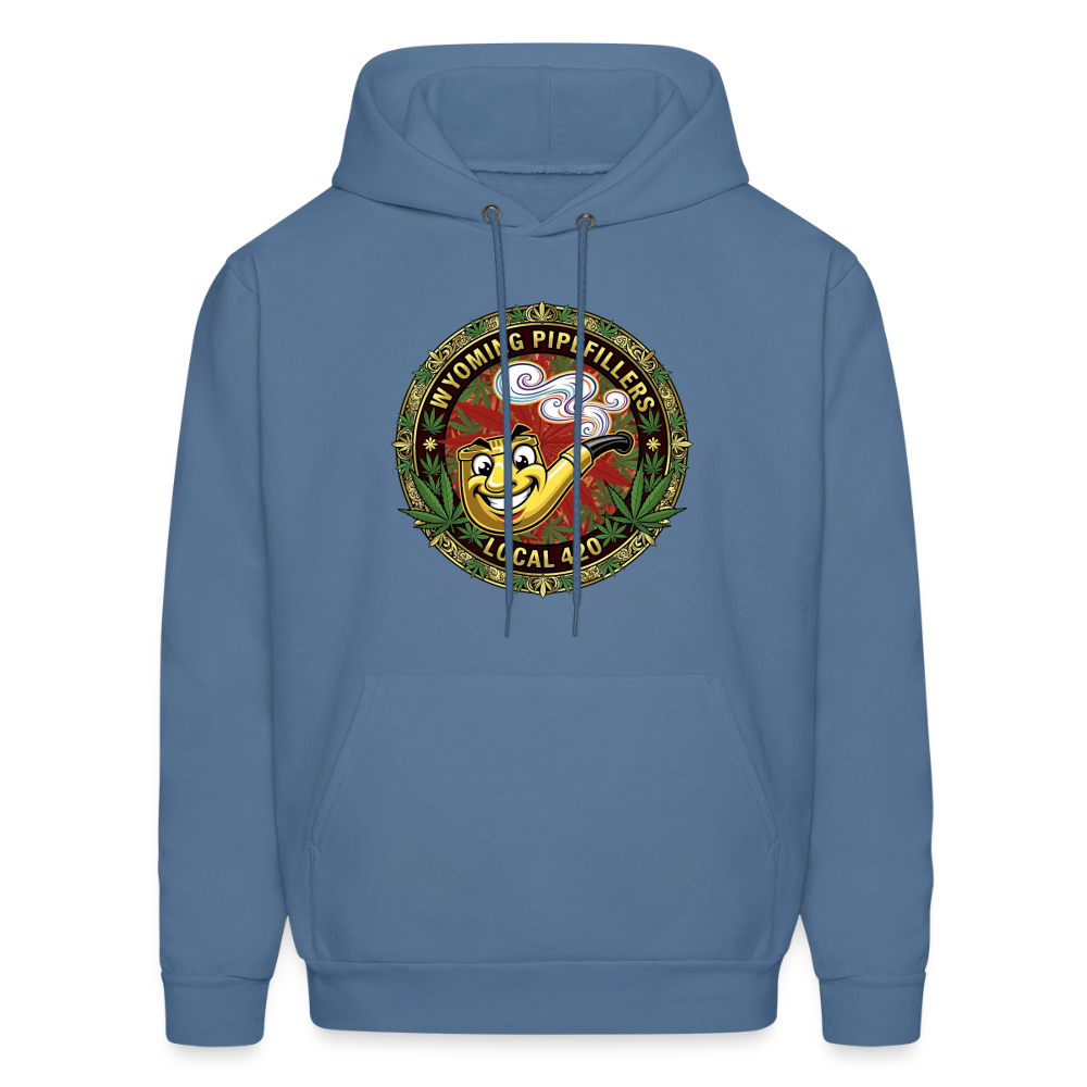 WYOMING PIPEFILLERS LOCAL 420 Men's Hoodie - denim blue