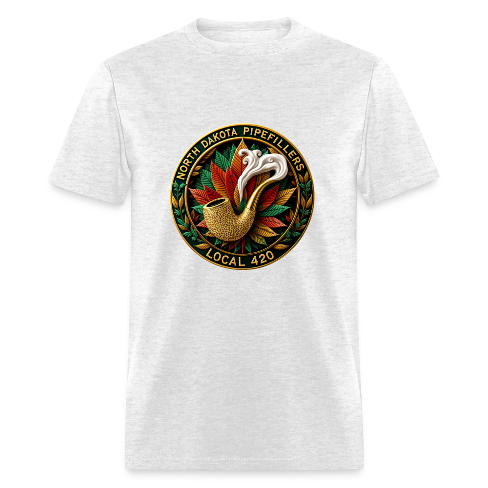 NORTH DAKOTA PIPEFILLERS LOCAL 420 Men's Tee shirt - light heather gray