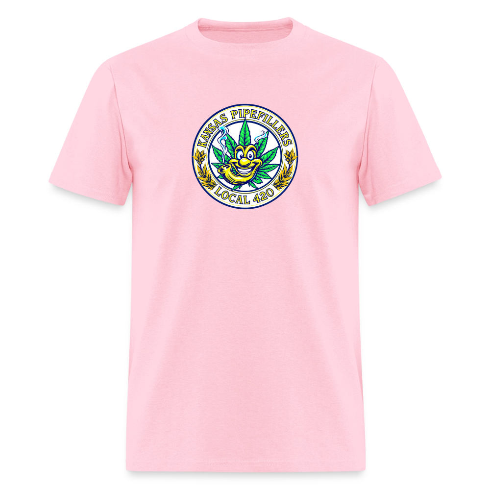 KANSAS PIPEFILLERS LOCAL 420 Men's T-Shirt - pink