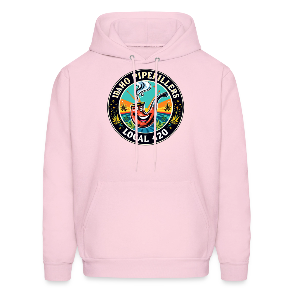 IDAHO PIPEFILLERS LOCAL 420 F/B DESIGN Men's Hoodie - pale pink