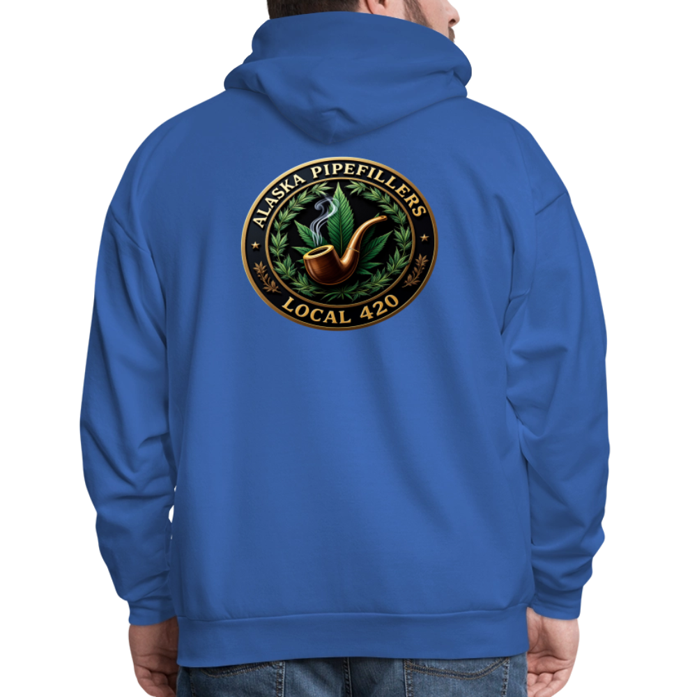 ALASKA PIPEFILLERS LOCAL 420 F/B DESIGN Men's Hoodie - royal blue