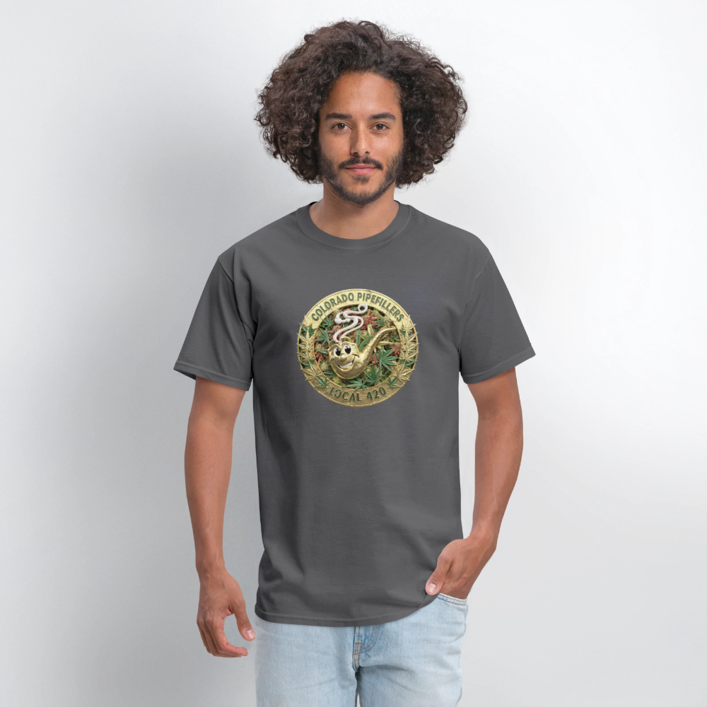 COLORADO PIPEFILLERS LOCAL 420 Men's T-Shirt - charcoal