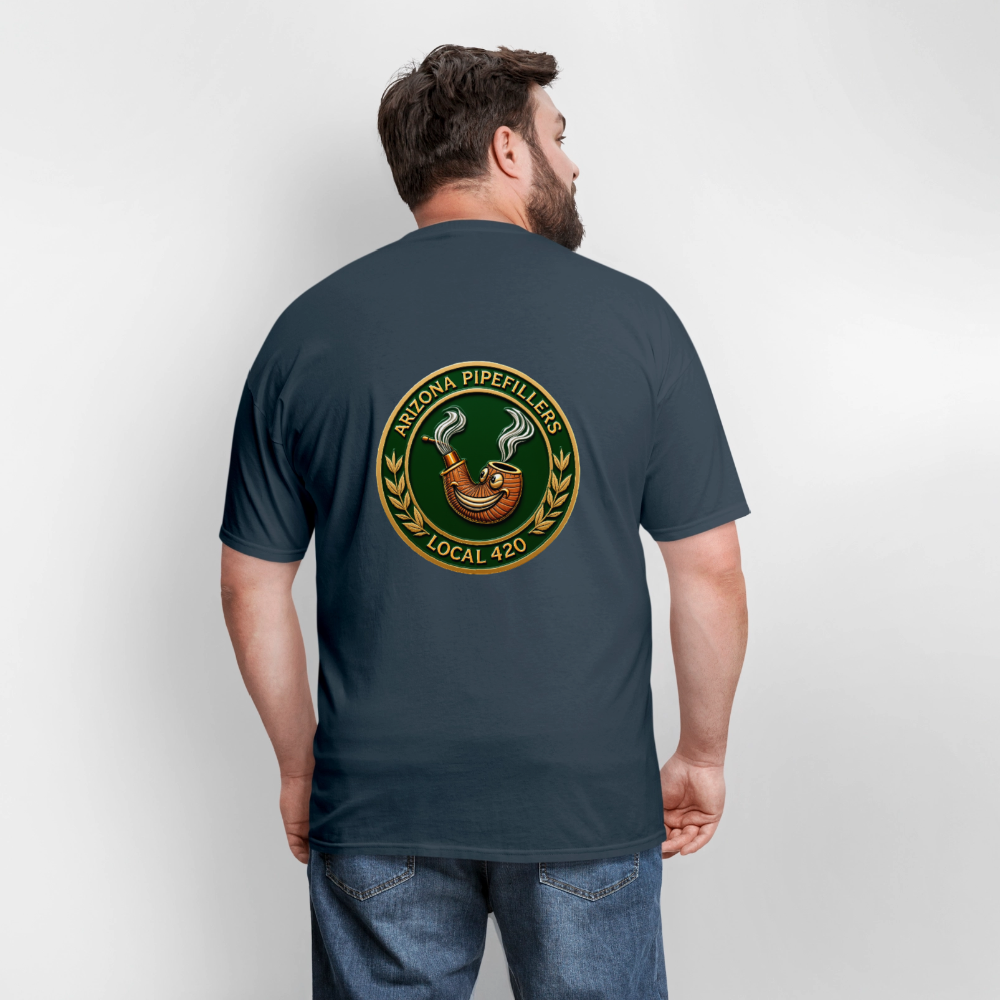 ARIZONIA PIPEFILLERS LOCAL 420 F/B DESIGN Men's T-Shirt -  blue dusk