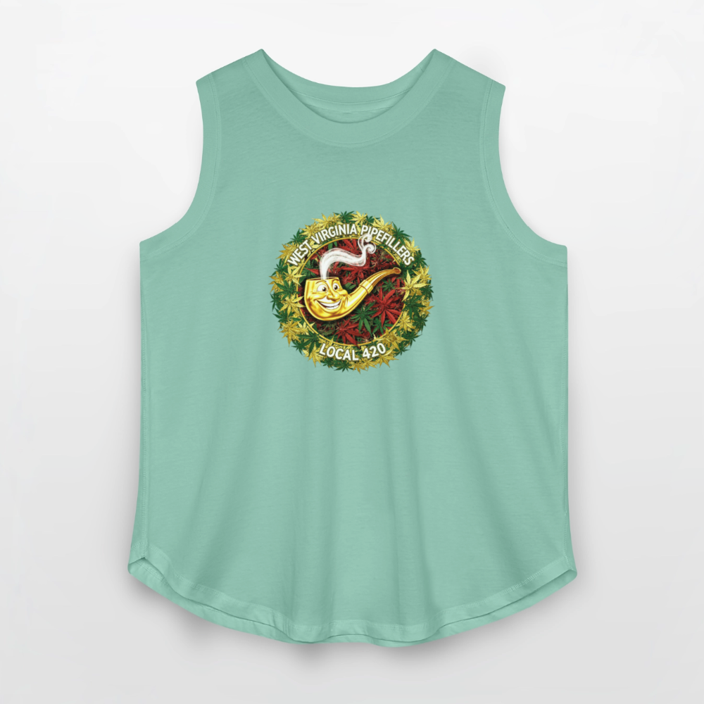 WEST VIRGINIA PIPIEFILLERS LOCAL 420 Men's Women's Curvy Relaxed Tank Top - saltwater