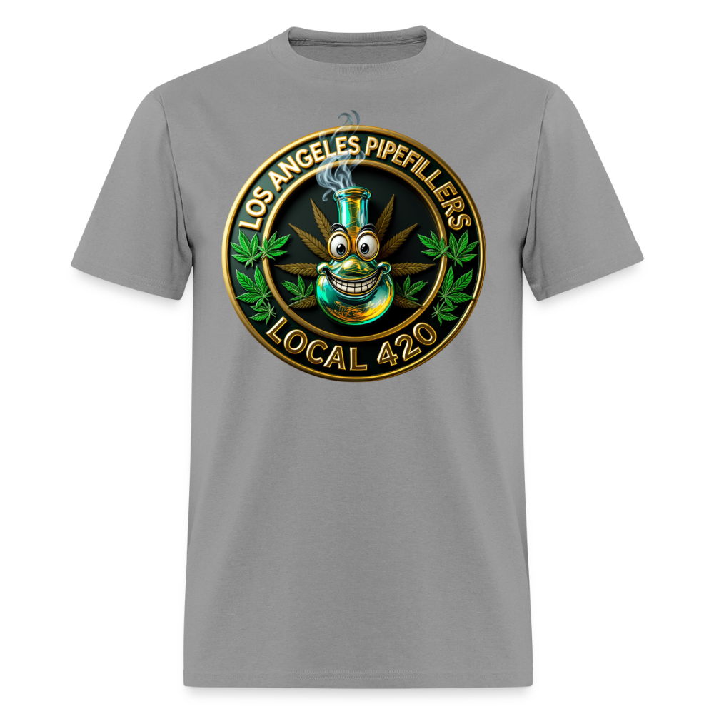 LOS ANGELES PIPEFILLERS LOCAL 420 F/B DESIGNS Men's T-Shirt - rock