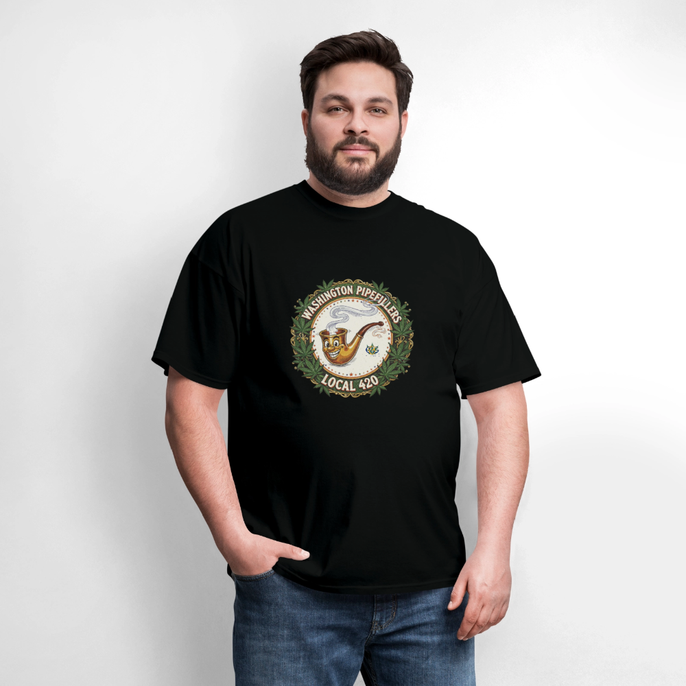 WASHINGTON PIPEFILLERS LOCAL 420 Men's T-Shirt - black