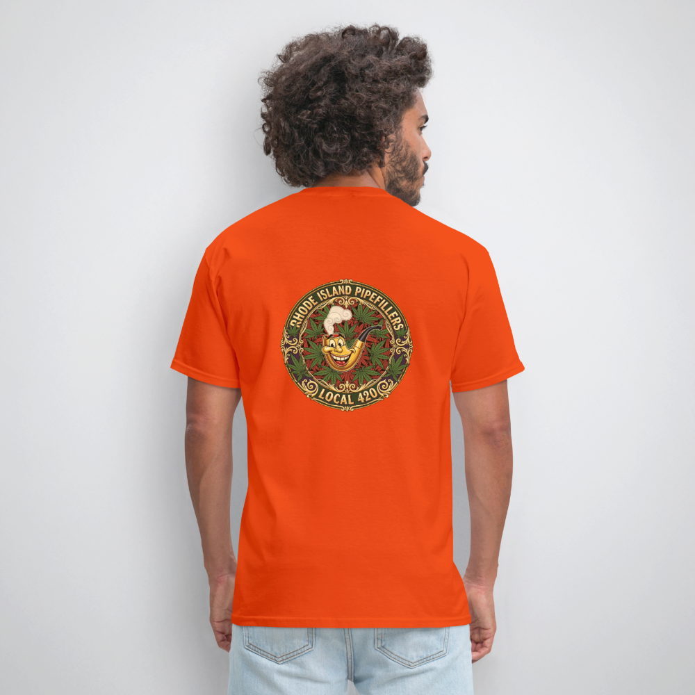 TEXAS PIPEFILLERS LOCAL 420 Men's T-Shirt - orange