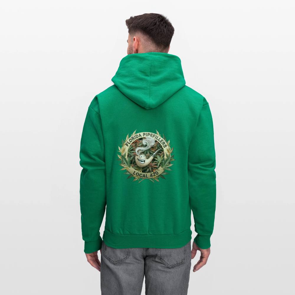FLORIDA PIPEFILLERS LOCAL 420 F/B DESIGN Men's Hoodie - kelly green