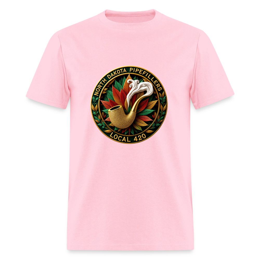 NORTH DAKOTA PIPEFILLERS LOCAL 420 Men's Tee shirt - pink