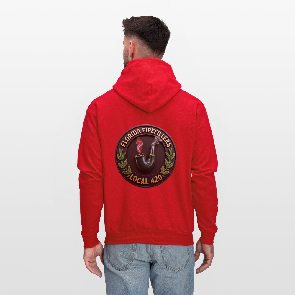 FLORIDA PIPEFILLERS LOCAL 420 F/B DESIGN Men's Hoodie - red