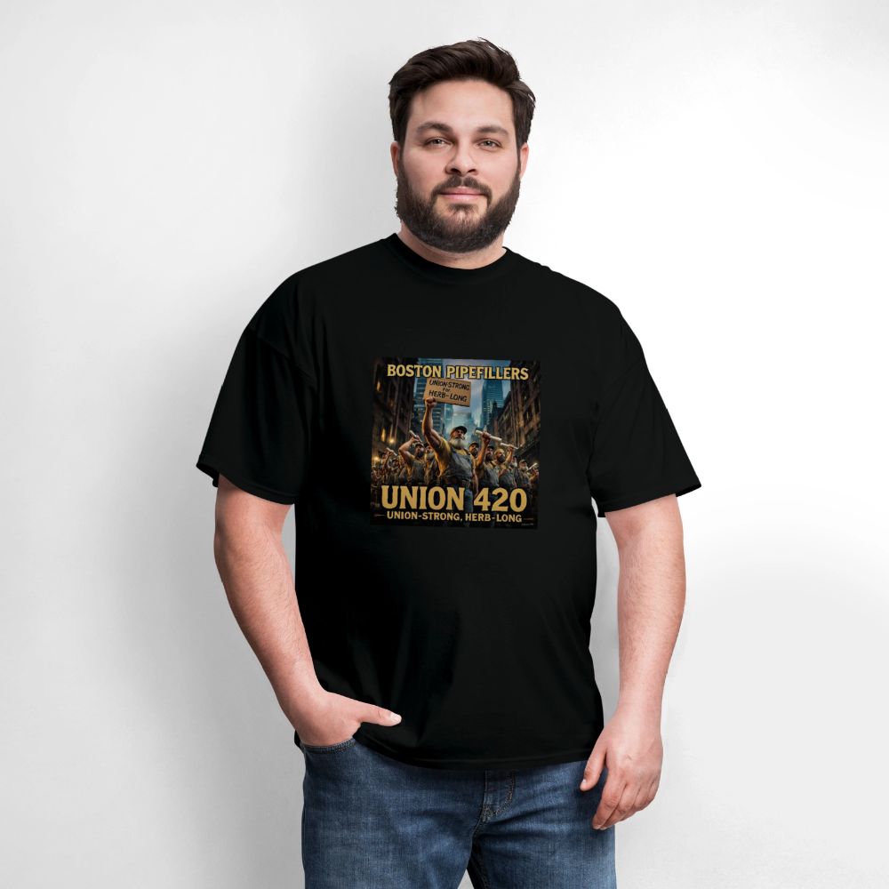 NEW ENGLAND PIPEFILLERS UNION 420 Men's T-Shirt - black