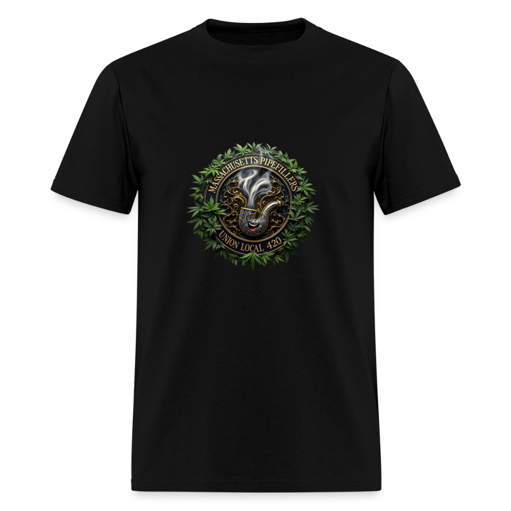 MASSACHUSETTS PIPEFILLERS UNION LOCAL 420 Men's T-Shirt - black