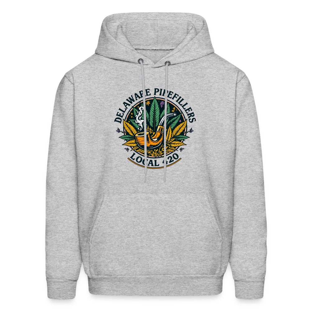 DELAWARE PIPEFILLERS LOCAL 420 Men's Hoodie - heather gray