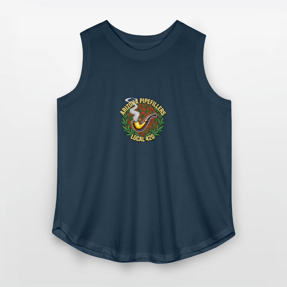 ARIZONA PIPEFILLERS LOCAL 420 F/B DESIGN Women's Curvy Relaxed Tank Top - denim