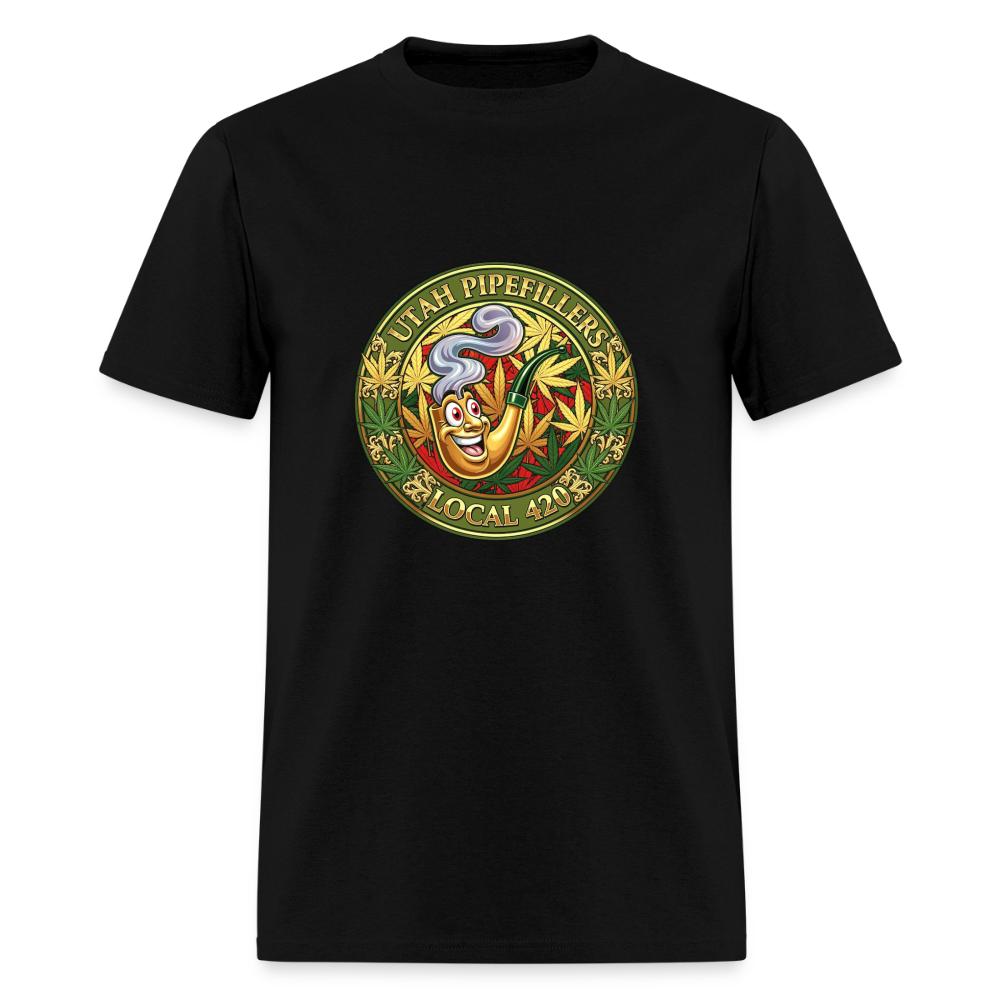 UTAH PIPEFILLERS LOCAL 420 Men's T-Shirt - black