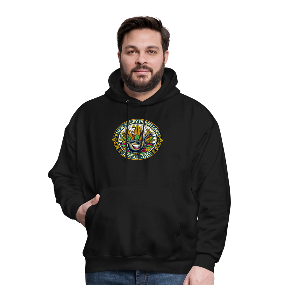 NEW JERSEY PIPEFILLERS LOCAL 420 Men's Hoodie - black