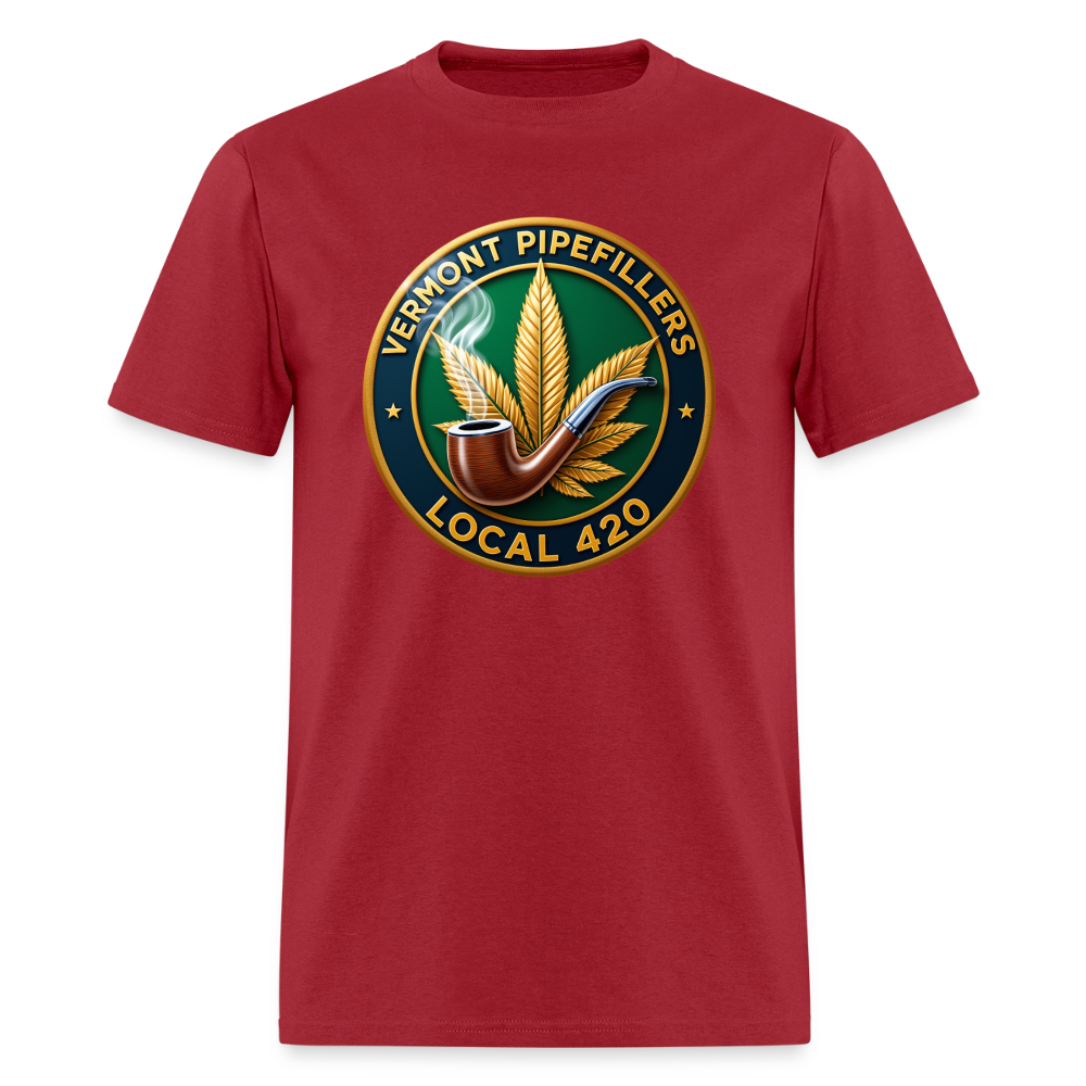 VERMONT PIPEFILLERS LOCAL 420 Men's T-Shirt - true red