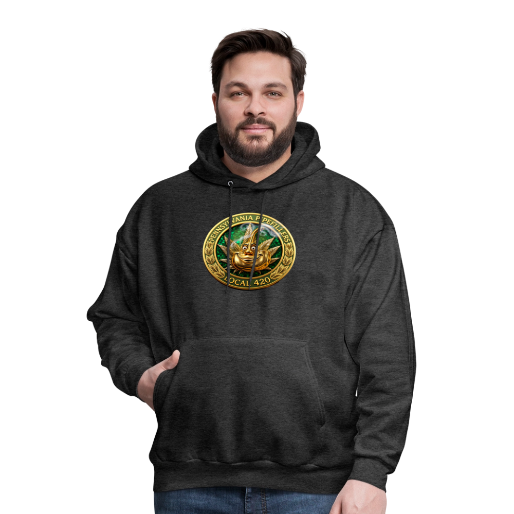 PENNSYLVANIA  PIPEFILLERS LOCAL 420 Men's Hoodie - charcoal grey