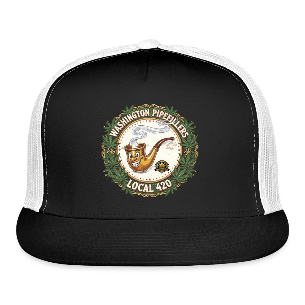 WASHINGTON PIPEFILLERS LOCAL 420 Trucker Hat - black/white